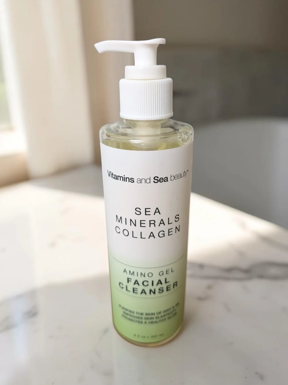 Vitamins and Sea Beauty Sea Minerals & Collagen Amino Gel Facial Cleanser 8oz